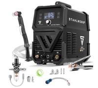 STAHLWERK Découpeuse plasma CUT 60 P Digital - 60 A Inverter Plasma Cutter avec allumage pilote HF, affichage numérique, interface THC pour réglage CNC de la hauteur, capacité de coupe max. jusqu'à 20