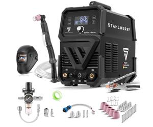 STAHLWERK Découpeuse plasma CUT 60 P IGBT - équipement complet - Découpeuse plasma de 60A, puissance de coupe jusqu'à 24mm, convient pour les tôles peintes, la rouille volante, avec allumage pilote