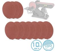 STAHLWERK Disques de ponçage, set de 10, 150 mm, grain K100 Pads de ponçage