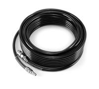 STAHLWERK DS 20 ST Tuyau à air comprimé professionnel PU 20 mètres avec raccord rapide et embout enfichable pour outils pneumatiques et compresseurs
