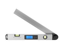 STAHLWERK DW-45 ST Rapporteur d'angle numérique en aluminium - Large plage de mesure de 0 à 230 degrés - 450 mm - Écran LCD rétroéclairé avec fonction Hold et calcul de l'angle d'onglet