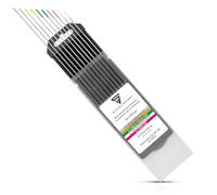 STAHLWERK Électrodes en tungstène/Électrodes de soudage Or, Gris, Rose, Blanc, Vert 1,6 mm 2 par set pratique de 10 pièces