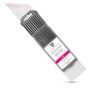 STAHLWERK Électrodes en tungstène/Électrodes de soudage WX Pink 1,6 + 2,4 mm 5 de chaque dans un set pratique de 10 pièces