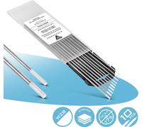 STAHLWERK Electrodes en tungstène WZ8 Blanc 1,6 + 2,4 mm 5 de chaque dans un set pratique de 10 pièces
