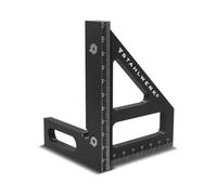 STAHLWERK Equerre à onglet avec butée Equerre 3D, Triangle à onglet, Equerre de charpentier, Equerre en aluminium, Mètre à onglet, Triangle d'angle, Equerre pour mesurer, tracer, marquer