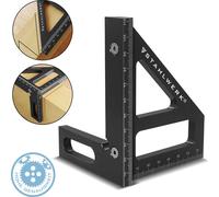 STAHLWERK Equerre d'onglet avec butée Equerre 3D Triangle d'onglet Equerre en aluminium