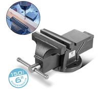 STAHLWERK Etau BV-150 ST en fonte avec une portée de 150 mm, étau pour machine | étau d'établi | dispositif de serrage | étau parallèle | étau de table avec enclume