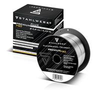 STAHLWERK FLUX Fil fourré en acier inoxydable - E308LFC 0,8 mm, 0,45 kg Bobine de fil D100, Bobine de fil pour mandrin de 16 mm, Matériau d'apport, Fil de soudage universel, Fil fourré électrode