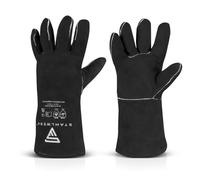 STAHLWERK Gants de protection pour soudeurs Gants de protection contre la chaleur extra robustes | Gants de travail | Gants pour soudeurs | Gants résistants à la chaleur en cuir croûte