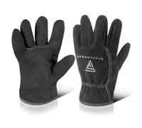 STAHLWERK Gants de soudeur en cuir de vache fendu de qualité supérieure, taille XL