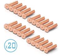 STAHLWERK Goujons à souder M4x18 filetés Set de 20 pièces
