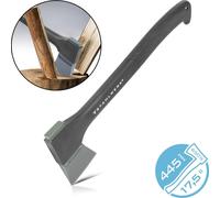 STAHLWERK Hache CA-445 ST 445MM Hache forestière en acier carbone avec manche en fibre de verre