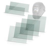 STAHLWERK Lot de 6 verres de rechange pour casque de soudage, intérieur et extérieur, verre de protection contre la soudure, verre de protection conforme à la norme EN ISO 16321 pour casque de soudage