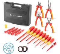 STAHLWERK Jeu de tournevis et pinces VSZ-20 ST 20 pièces VDE 1000V isolées