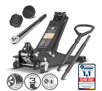 STAHLWERK Kit de Changement de pneus Cric WHB-73 St avec capacité de Charge de 3 t, Piston à Double Course et Plage de Course de 73-500 mm | Clé dynamométrique TW-210 St avec 28-210 Nm