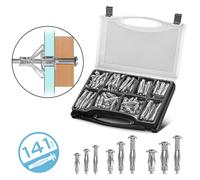 STAHLWERK Kit de chevilles métalliques pour cavités 141 pièces Chevilles métalli