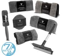 STAHLWERK Kit de nettoyage pour voiture 7 pièces Kit d'entretien pour voiture / kit de préparation