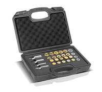 STAHLWERK Kit de réparation de bouchon de vidange 64 pièces Ensemble de réparation pour filetage de vidange d'huile | Réparation de filetage | Tarière | Outil de changement d'huile | Kit de réparation