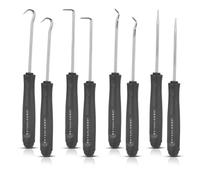 STAHLWERK Kit d'outils à crochet 8 pièces | Jeu de crochets | Crochet à aiguille | Crochet d'étanchéité | Kit de crochetage | Crochet de précision | Outil de joint torique pour enlever et insérer des