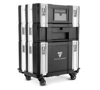 STAHLWERK Kit mobile Toolbox avec 3 valises à outils Planche à roulettes