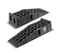 STAHLWERK Lot de 2 cales étagées GT-15 ST avec capacité de charge de 6 tonnes - 905 x 330 x 215 mm - Cale de roue, rampe d'accès, cale d'équilibrage pour camping-car, caravane, caravane ou remorque