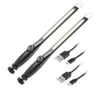 STAHLWERK 2 x Lampe de travail LED AL-300 ST avec batterie intégrée, port USB