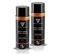 STAHLWERK Lot de 2 sprays antirouille extra puissant multifonction pour enlever et enlever la rouille et l'oxydation.