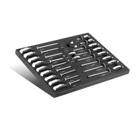 STAHLWERK Lot de 21 tournevis avec insert en mousse pour servante d'atelier - Outil de qualité supérieure dans un insert de chariot à outils pour un rangement parfait dans l'atelier, PH et SL
