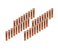 STAHLWERK Lot de 40 buses d'alimentation M6 x 25 en 1,0 mm - Buses de contact, pièces d'usure MIG MAG, AK15, MB15, AK14, MB14, accessoires de soudage pour torche de soudage