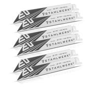 STAHLWERK Lot de 6 lames de scie sabre en métal - 150 x 19 x 0,92 mm - Lames de scie sabre - Lames de scie sabre avec prise 1/2" et 18 TPI pour scies sabres - Scies récipro - Scies sauteuses
