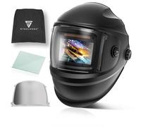 STAHLWERK Masque de soudage Automatique 3 en 1 Bullet - Casque de Soudeur avec True-Colour, obscurcissement Automatique DIN 4-13, Classe Optique 1/1/1/2, Champ de Vision Optimal 100 x 60 mm