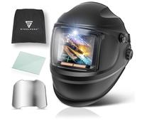 STAHLWERK Masque de soudage Automatique 3 en 1 Raptor - Casque de Soudeur avec True-Colour, éclairage LED, obscurcissement Automatique DIN 4-13, Classe Optique 1/1/1/2, Champ de Vision 116 x 81 mm