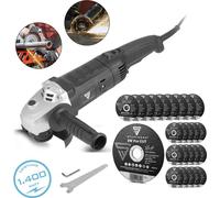 STAHLWERK Meuleuse d'angle avec jeu de 25 disques à tronçonner 125 mm Tronçonneuse 1600W