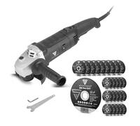 STAHLWERK Meuleuse d'angle avec jeu de 25 disques à tronçonner 125 mm Tronçonneuse 1600W