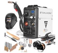 STAHLWERK MIG MAG 160 M Equipement complet Poste de soudage IGBT Appareil combiné 5 en 1 entièrement synergique avec véritable 160 ampères et 2 rouleaux d'entraînement/fil fourré, MIG MAG, ARC MMA