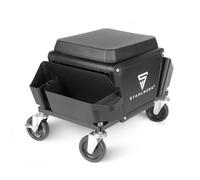 STAHLWERK MMH-135 ST Tabouret d'atelier à roulettes avec tiroir et compartiments latéraux Charge max. 135 kg Avec 4 roulettes pivotantes