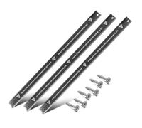 STAHLWERK MWZ-18 ST Lot de 3 barres magnétiques 45 cm Barre à outils magnétique avec forte adhérence pour couteaux et outils 45 cm