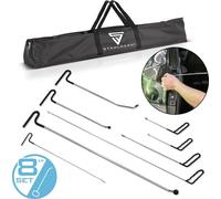STAHLWERK Outils de débosselage, jeu de 8 outils pour Smart Repair automobile Barres de débosselage