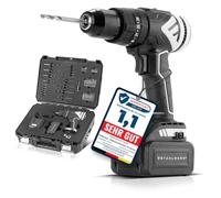 STAHLWERK Perceuse-visseuse sans fil Brushless Perceuse à percussion 20V 3 in1 Moteur sans usure, y compris 2x2 Ah Batteries Chargeur et coffret de machine de haute qualité