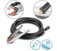 STAHLWERK Pince de masse 300 A Câble de soudage de 8 m avec fiche de 25 mm² 9 mm