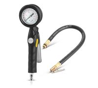 STAHLWERK Pistolet de gonflage de pneus à air comprimé DRA-162 ST | Gonfleur de pneus à air comprimé avec plage de mesure du manomètre | Testeur de pression de pneus 2 en 1 pour voitures, camions