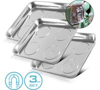 STAHLWERK Plateau magnétique MS-30 ST Jeu de 3 plateaux magnétiques 270 x 292 x 30mm Plateau adhésif