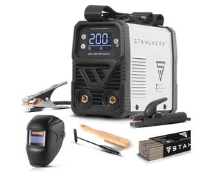 STAHLWERK Poste à souder à l'électrode ARC 200 MD Digital - Kit complet - MMA & Lift-TIG (DC) jusqu'à 200 A, utilisation flexible sans gaz, ARC-Force, Hotstart, Anti-Stick, Smart Cooling