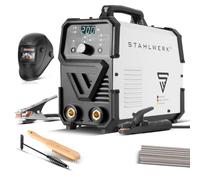 STAHLWERK ARC 200 Puls Pro Poste de soudage à électrodes équipement complet, onduleur compact MMA | E-Hand | Lift-TIG avec 200 ampères, technologie IGBT et fonction Pulse