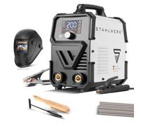 STAHLWERK Poste à souder à l'électrode ARC 200 Synergic Pro Digital - Kit complet - MMA jusqu'à 200 A, soudage sans gaz, Inverter Lift-TIG, Hotstart, fonction Antistick, Smart Cooling