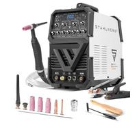 STAHLWERK Poste à souder AC/DC TIG 200 Puls ST - Inverter IGBT avec mode AC, MMA (ARC) jusqu'à 200 A, amorçage HF, fonction Pulse, mode 2T & 4T, Anti-Stick, idéal pour aluminium & tôles fines