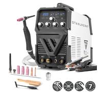 STAHLWERK Poste à souder combiné 2-en-1 AC/DC TIG 200 ST - TIG & MMA (ARC) jusqu'à 200 A, amorçage HF, Hotstart, Anti-Stick, mode 2T & 4T, soudage AC TIG pour aluminium, technologie IGBT
