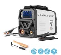 STAHLWERK Poste à souder ARC 200 MD Digital - DC MMA, Lift-TIG Inverter avec 200 A, Single Board & technologie IGBT, écran numérique, refroidissement intelligent & protection contre la surchauffe