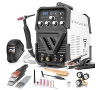 STAHLWERK Poste à souder combiné 2-en-1 AC/DC TIG 200 ST - Kit complet - TIG & MMA (ARC) jusqu'à 200 A, amorçage HF, Hotstart, Anti-Stick, mode 2T & 4T, soudage AC TIG pour aluminium