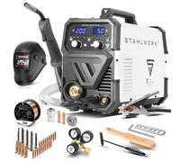 STAHLWERK Poste à souder combiné MIG MAG 200 ST PLUS - équipement complet - gaz de protection, IGBT Inverter de 200 A, dévidoir synergique, FLUX, Lift-TIG et MMA, fonction ARC
